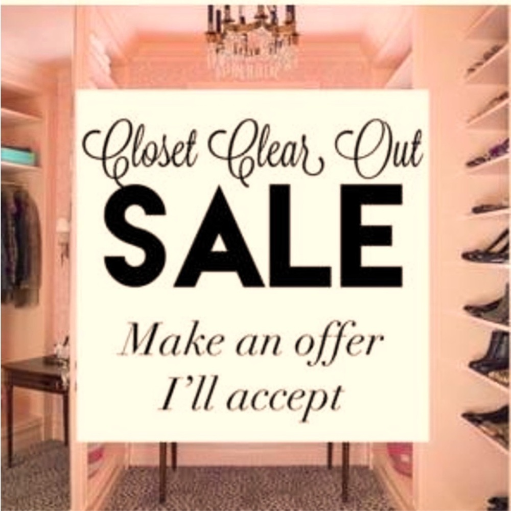 Clear out for new items being added!